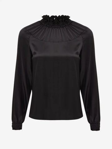 Zijden Blouse - Zwart