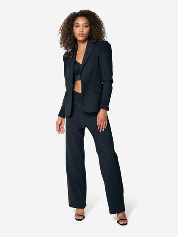 Broek Met Smock Effect - Zwart