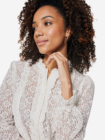 Blouse Met Kant - Wit
