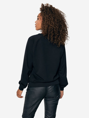 Sweater Met Logo - Zwart