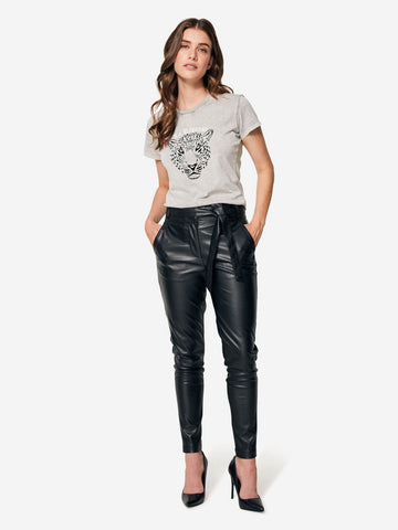 T-shirt Met Tijgerprint - Grijs