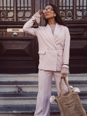 Pantalon Kiki - Roze gestreept