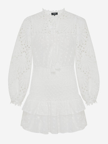 Broderie Jurk - Wit