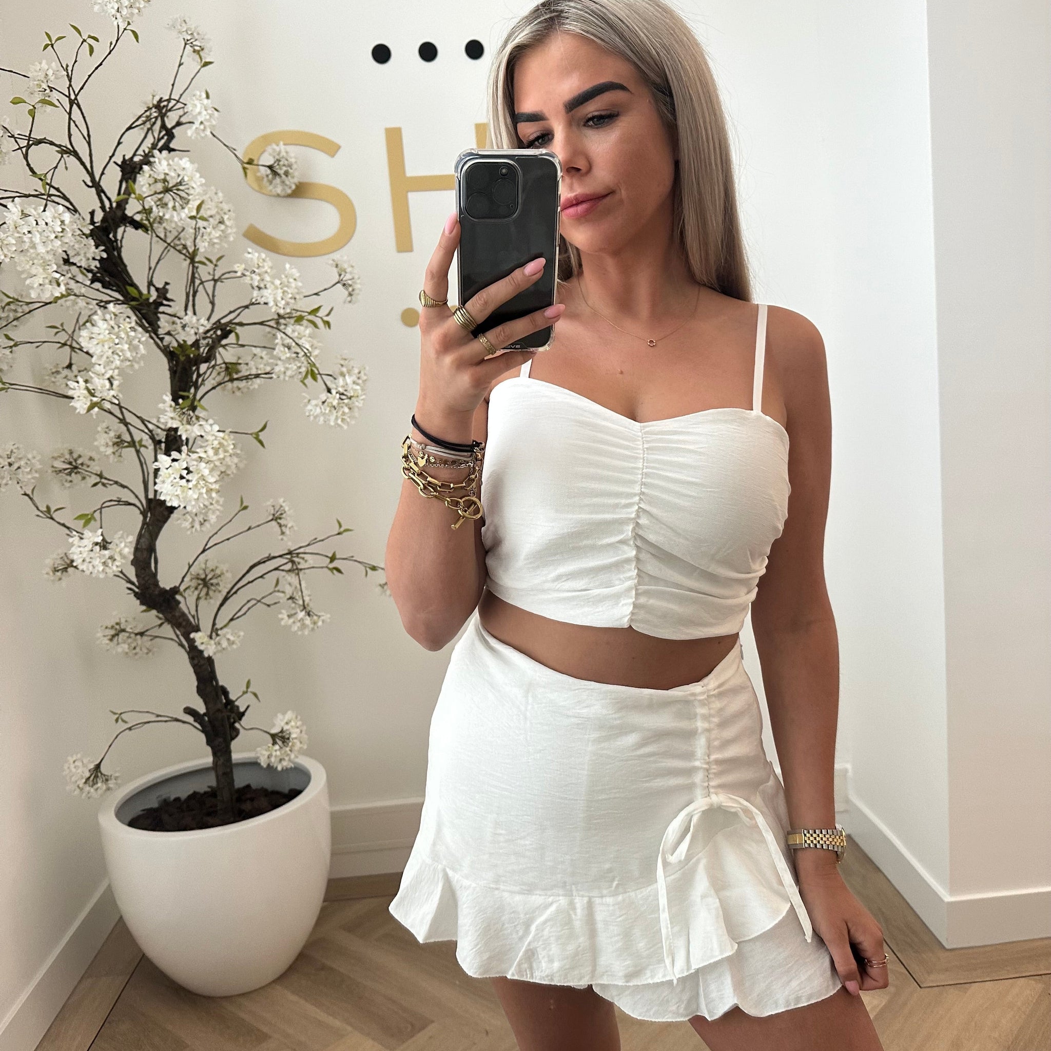 Two piece set Summer - White