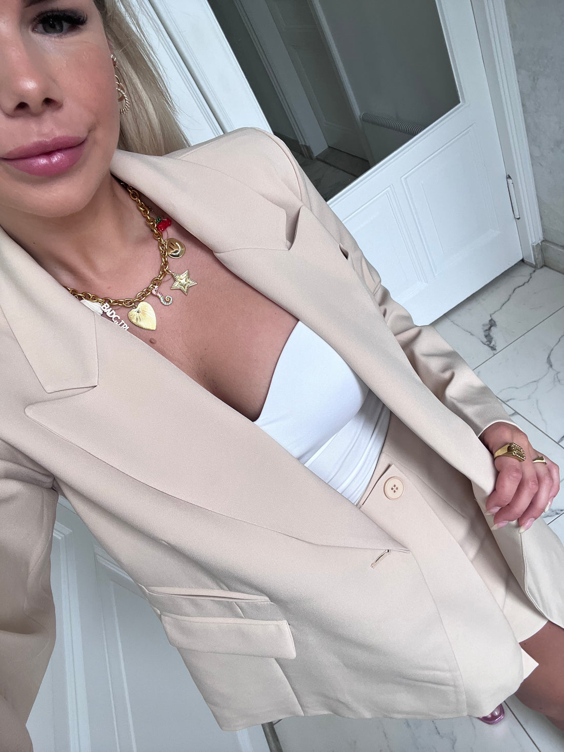 blazer Loes - Beige