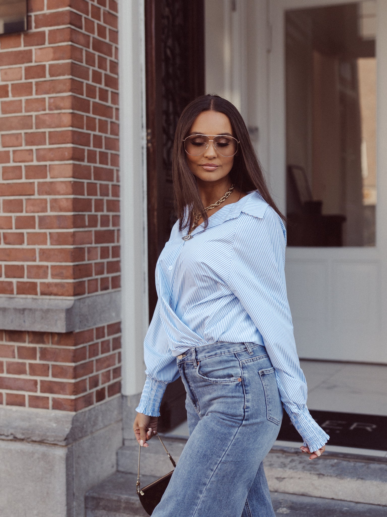 Blouse Lizz - Blauw